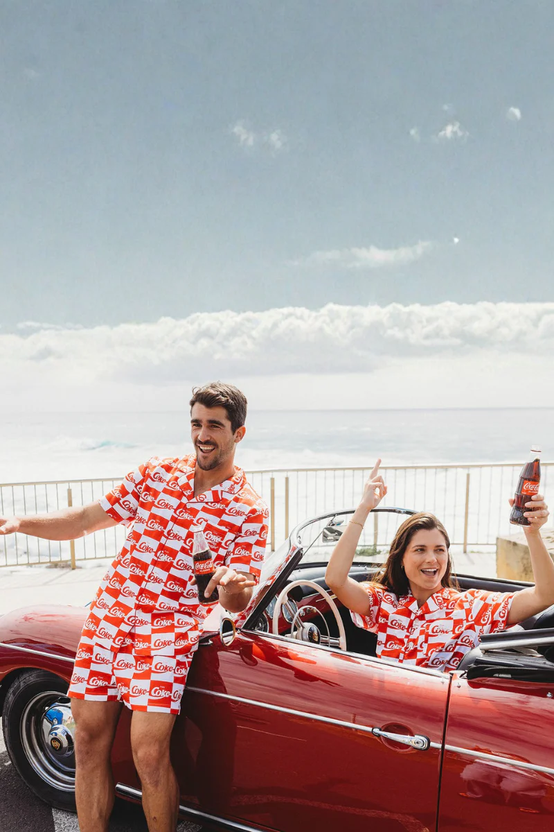 Adults Pyjama Set in Coke Squares - Image 8