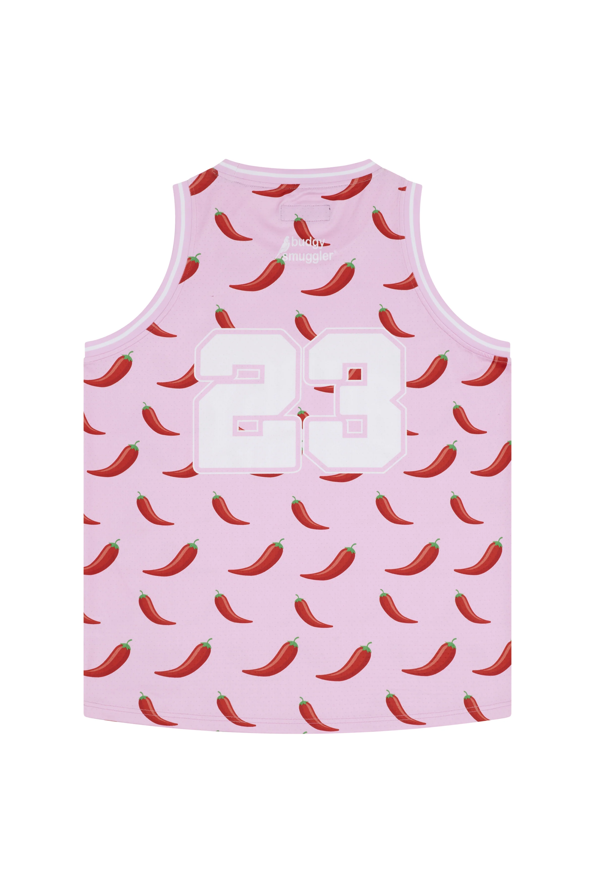 Basketball Singlet in Pink Chilli - Image 7