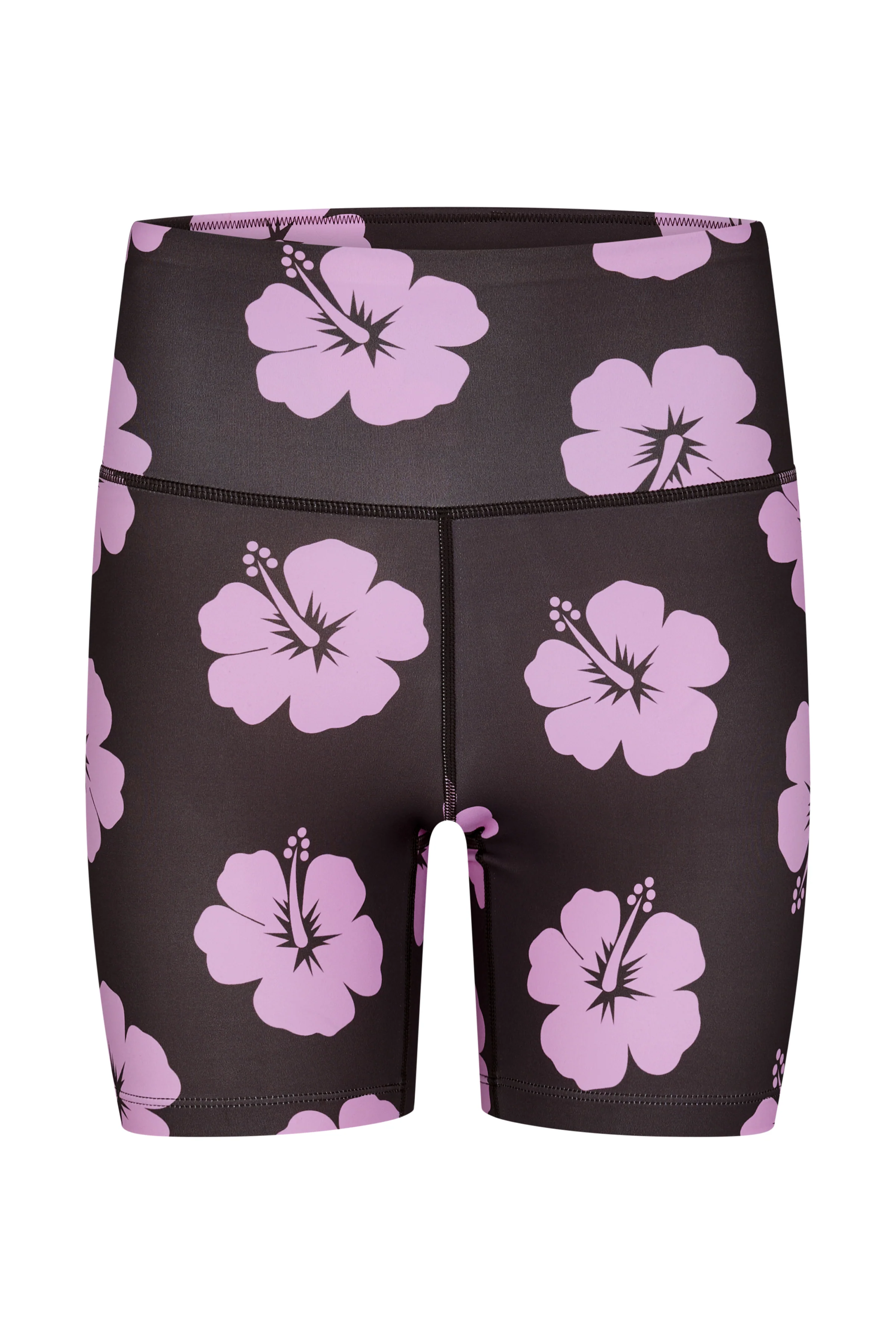 Booty Shorts 2.0 in Brown and Pink Hibiscus - Image 6