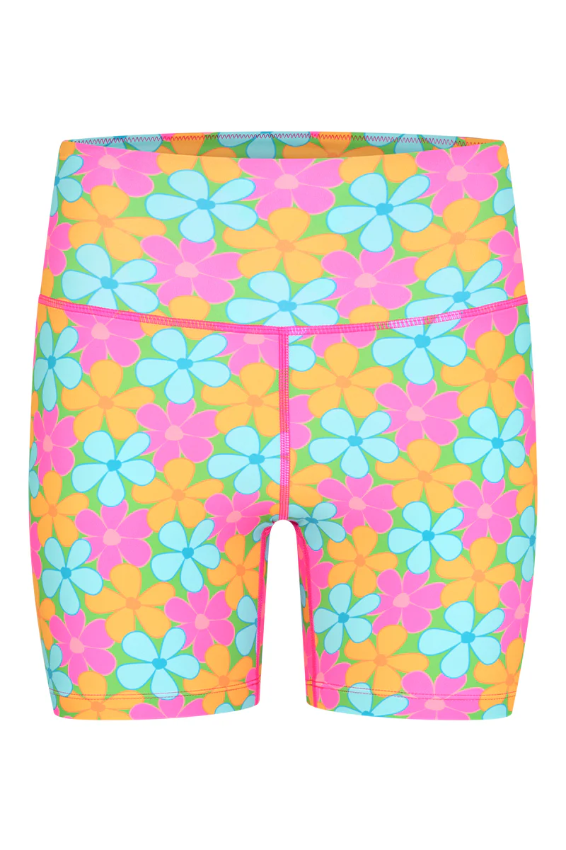 Booty Shorts 2.0 in Fluro Flowers - Image 7