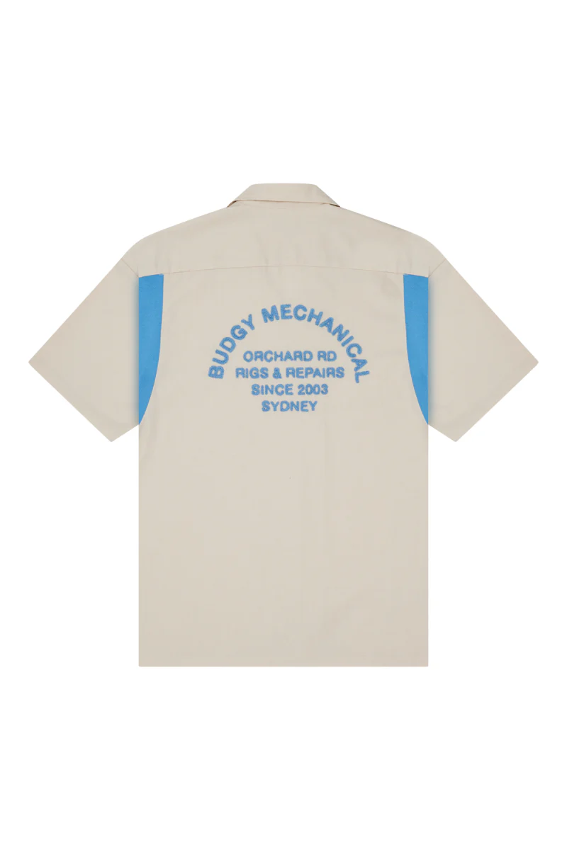 Mechanic Shirt in Cream - Image 5