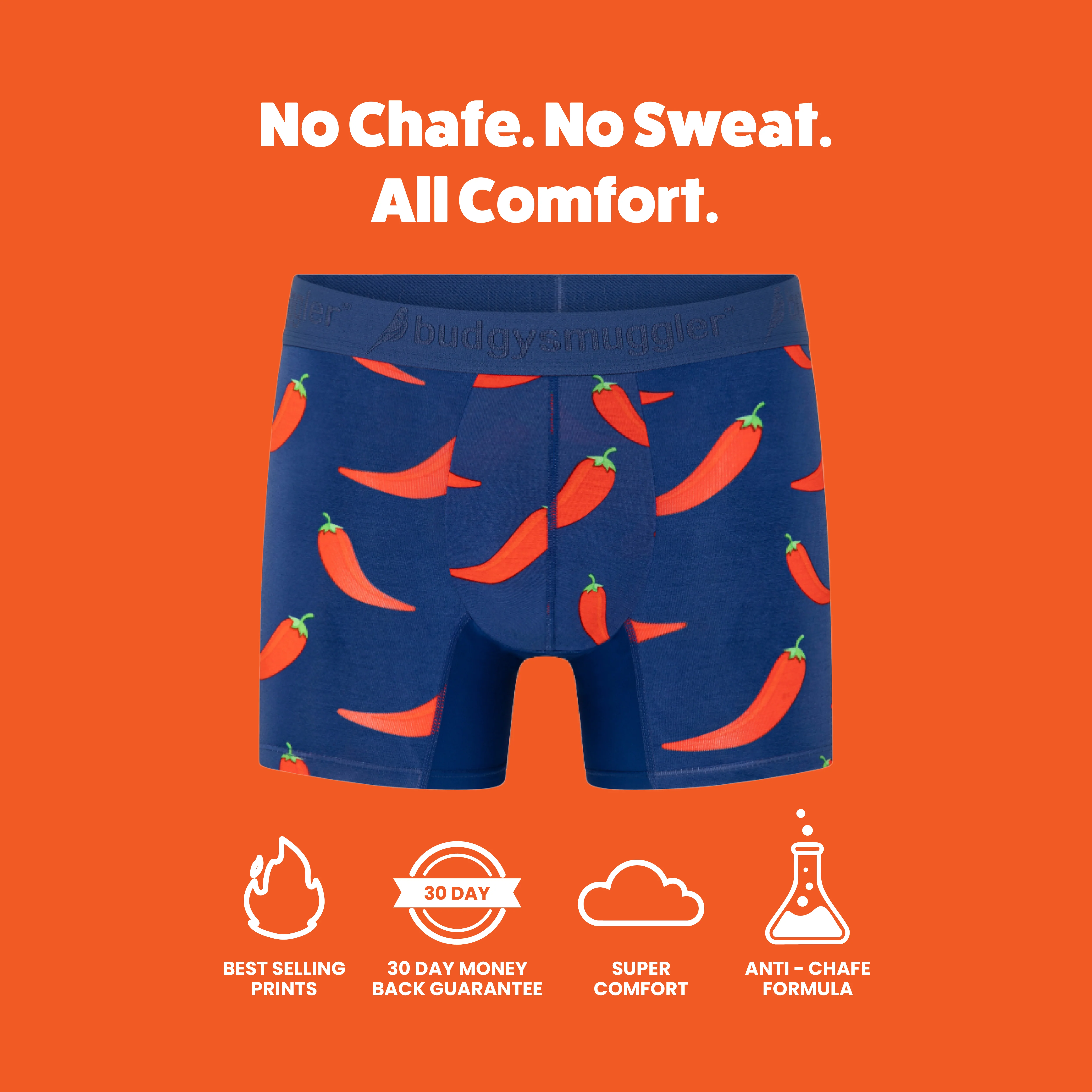 Men's Underwear Trunks in Chilli Willies - Image 3