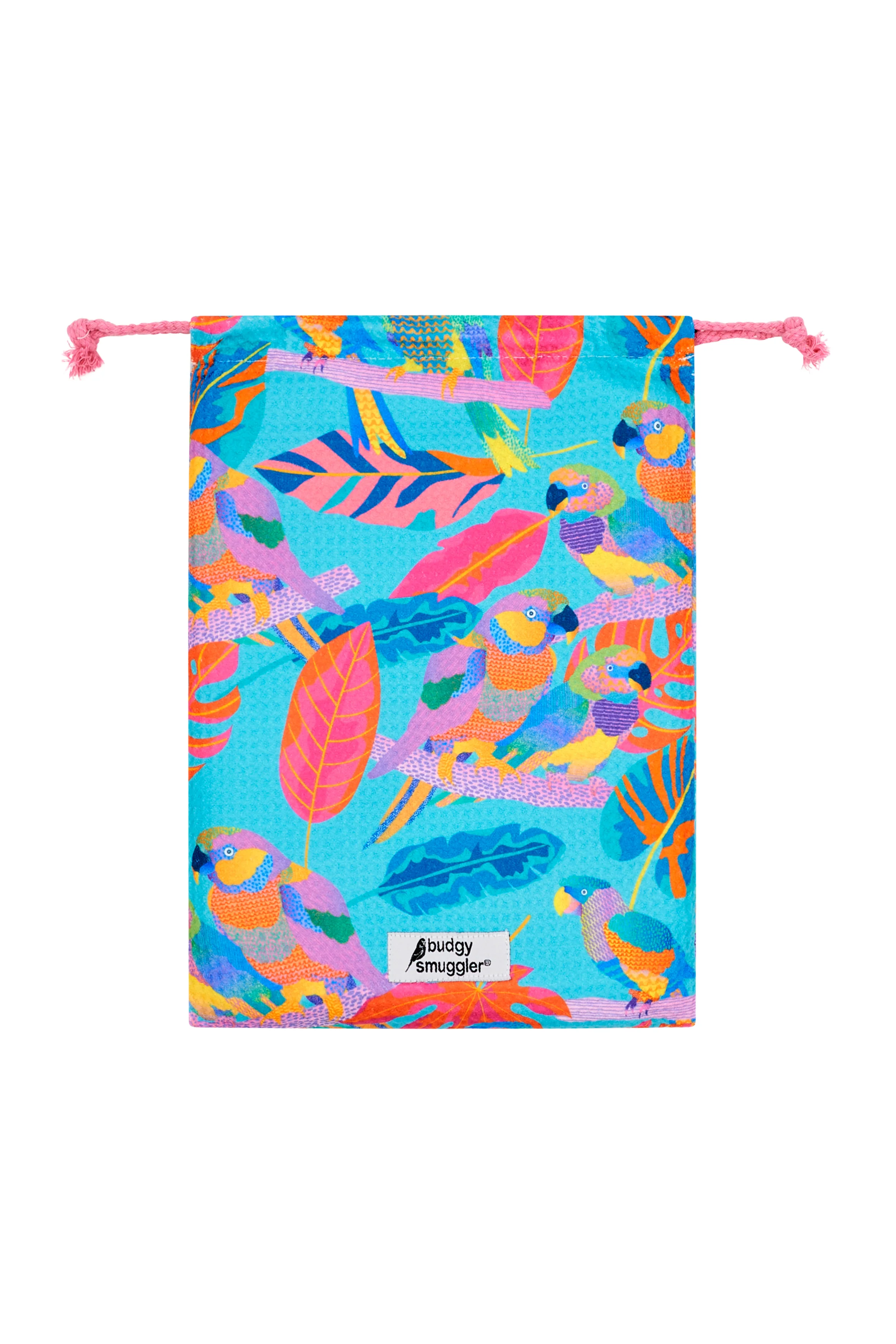 Double Sided Towel in Techno Parrots - Image 3