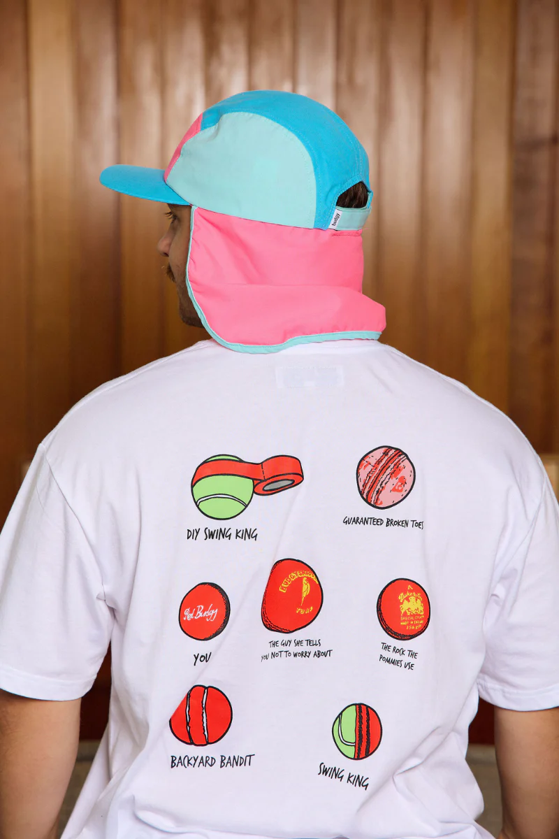 Flap Hat in Pink and Blue - Image 5