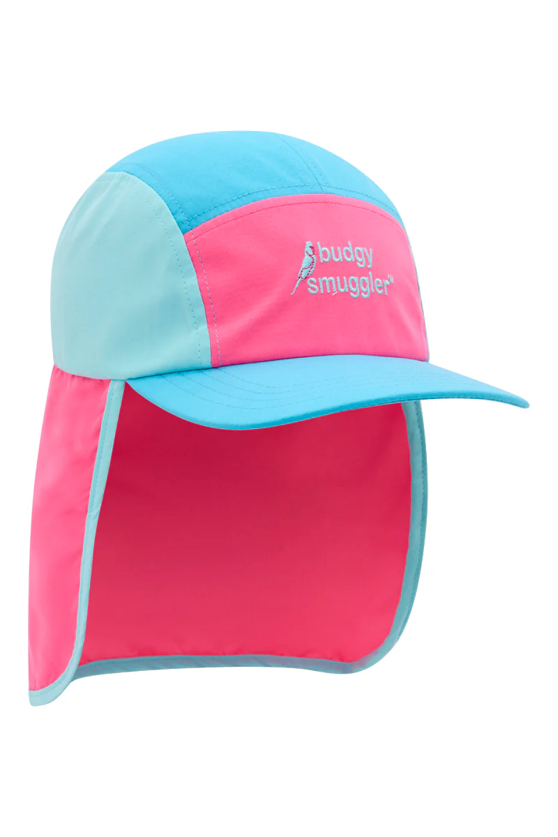 Flap Hat in Pink and Blue - Image 6