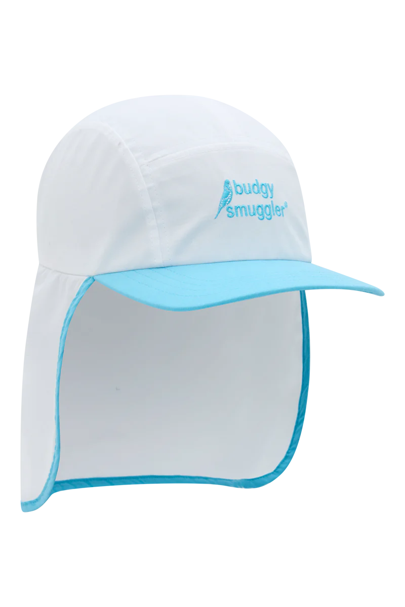 Flap Hat in White - Image 4