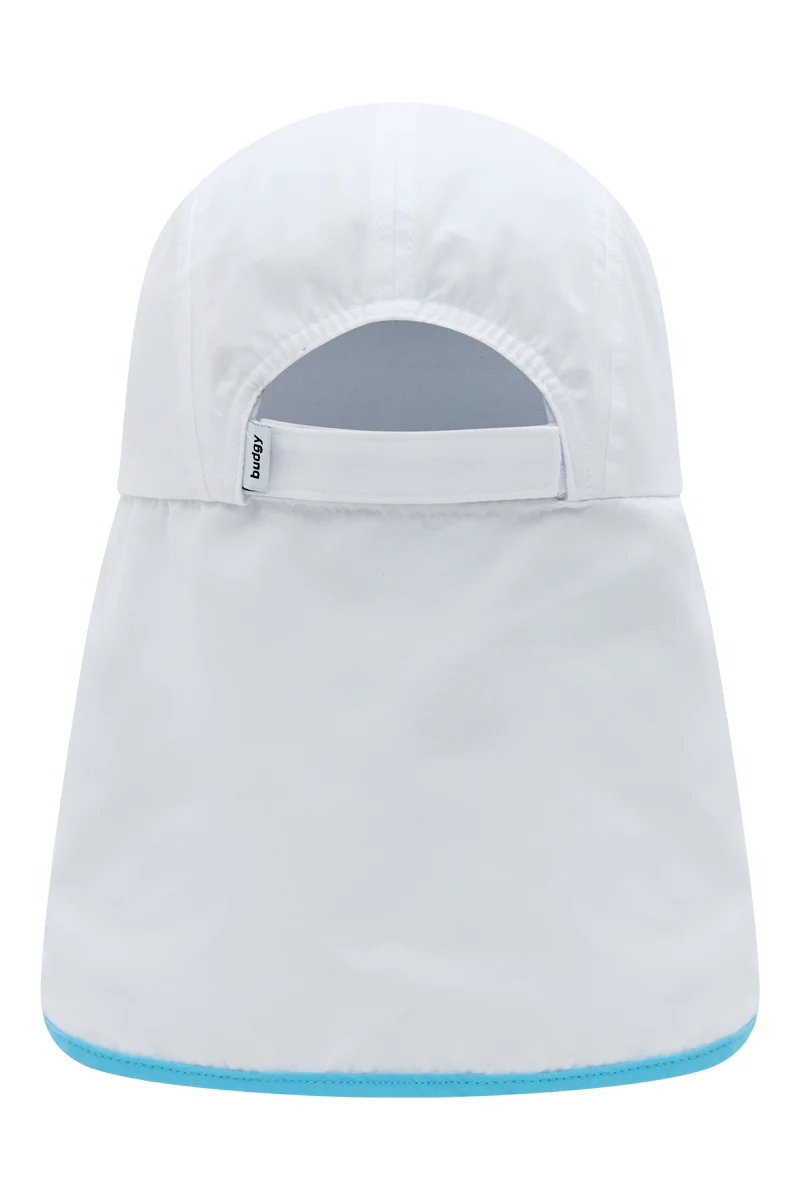 Flap Hat in White - Image 5
