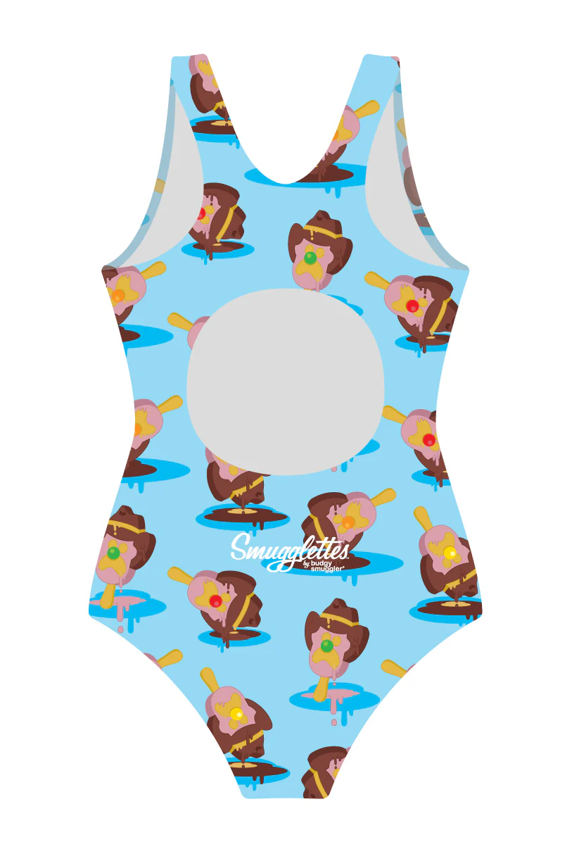 Girls One Piece in Blue Bubble O'Bill - Image 2
