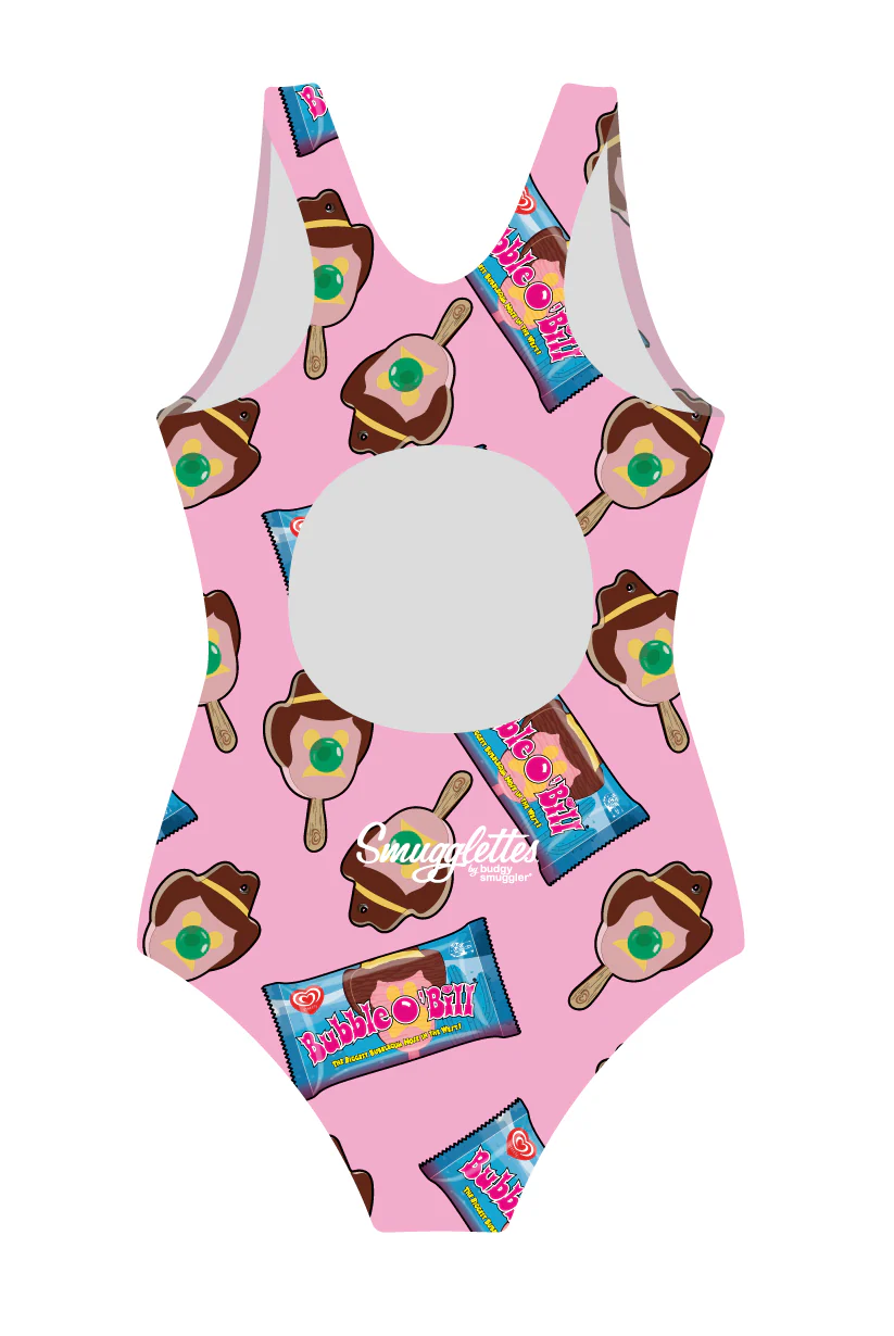 Girls One Piece in Pink Bubble O'Bill - Image 2