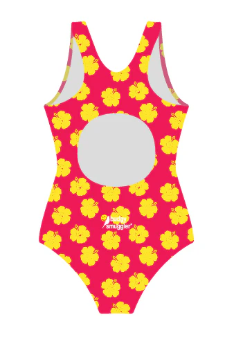Girls One Piece in SmileyWorld™ Hibiscus - Image 2