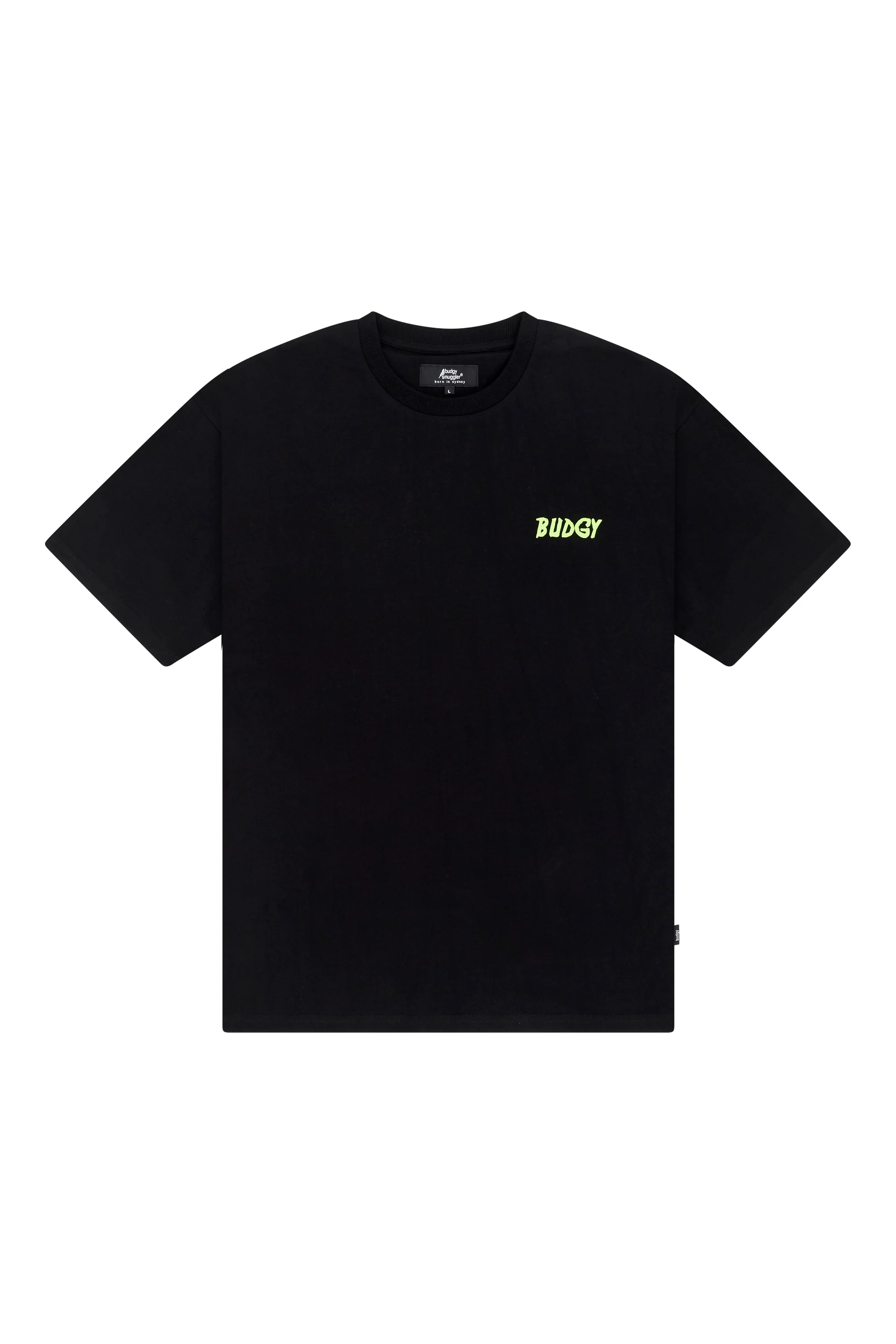 Heavyweight Black Tee in Crocodile - Image 5