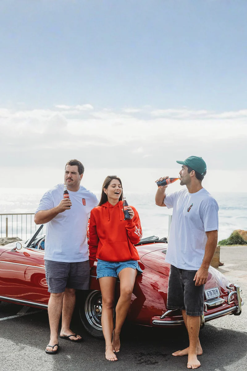 Hoodie in Coca Cola - Image 2