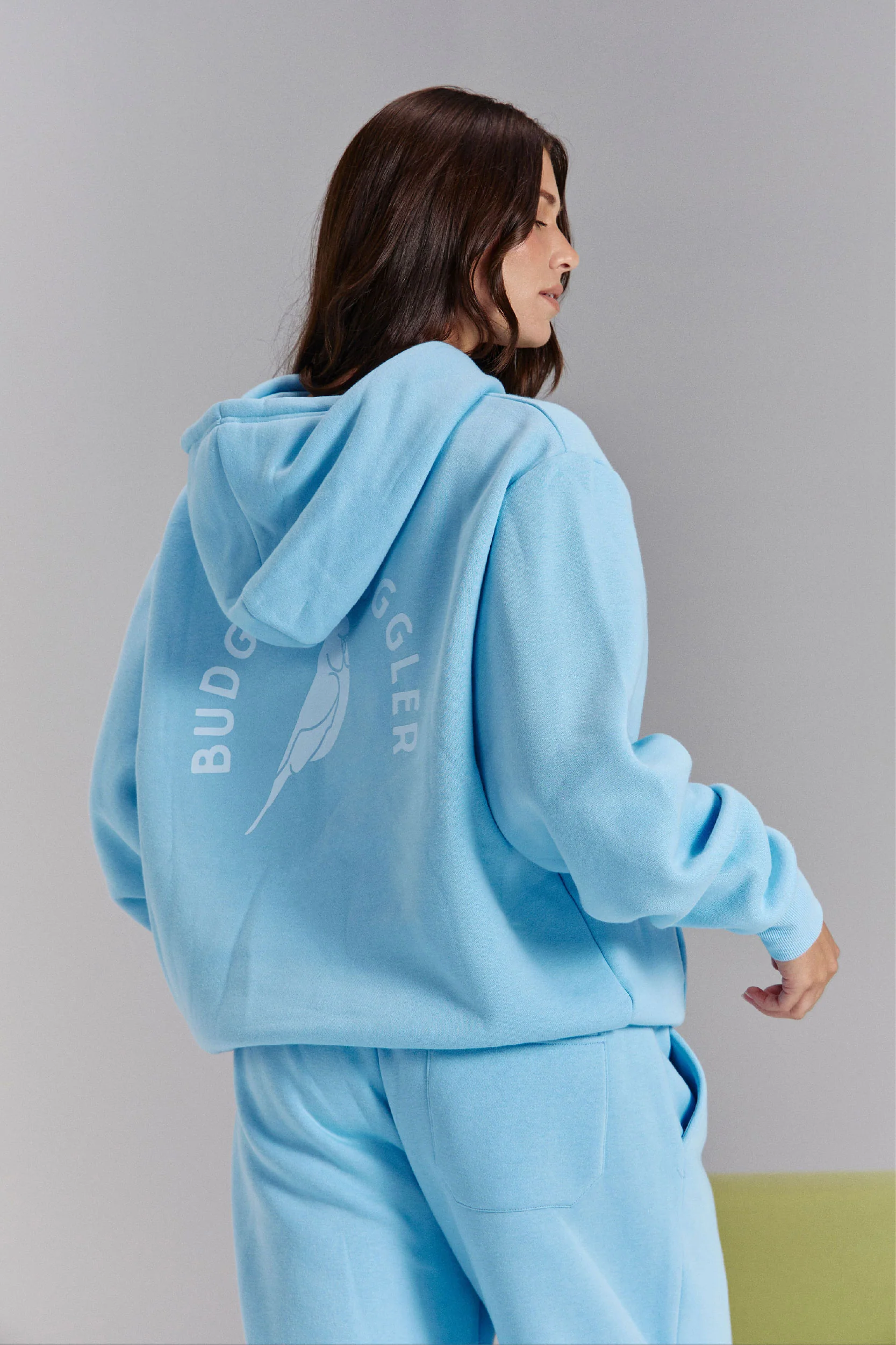 Hoodie in Light Blue Arch Logo - Image 6