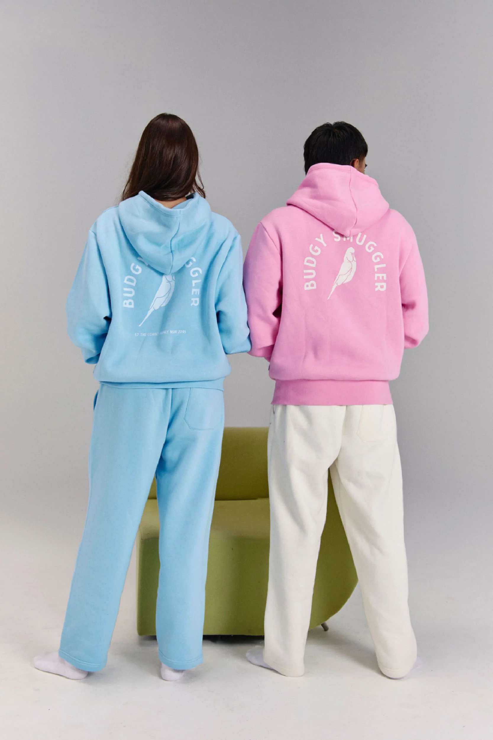 Hoodie in PInk Arch Logo - Image 3