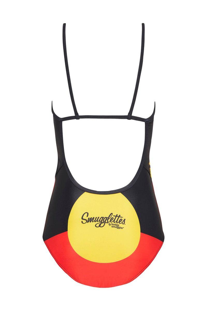 Thin Strap Racer in Aboriginal Flag - Image 2