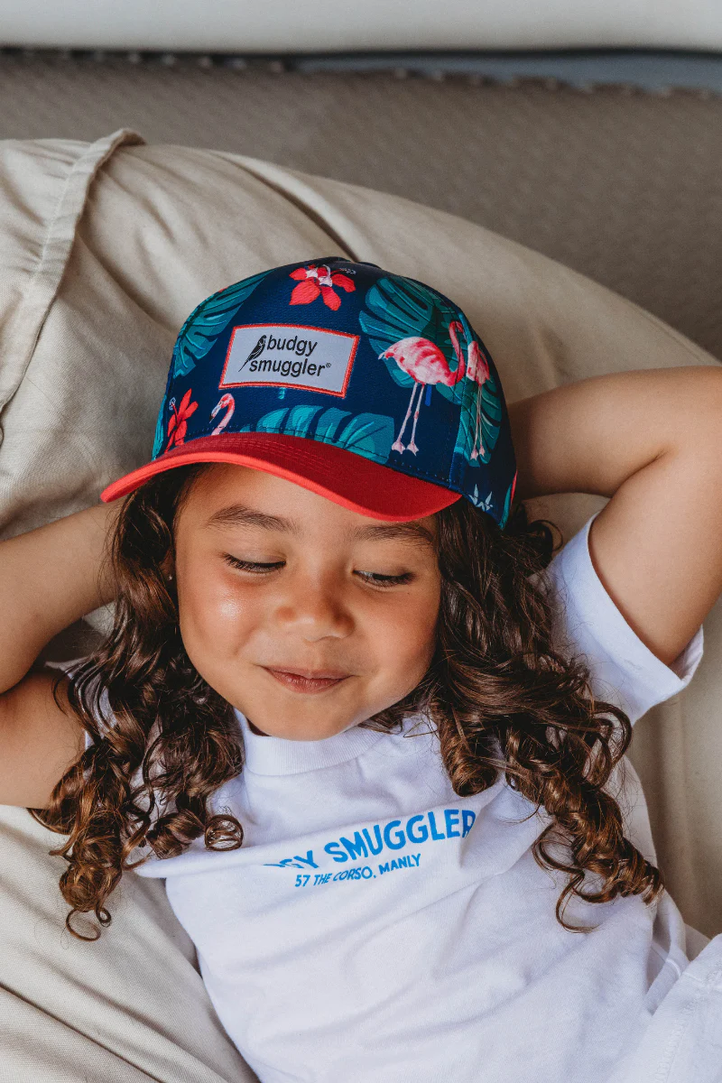 Kids Cap in Flamingos - Image 2