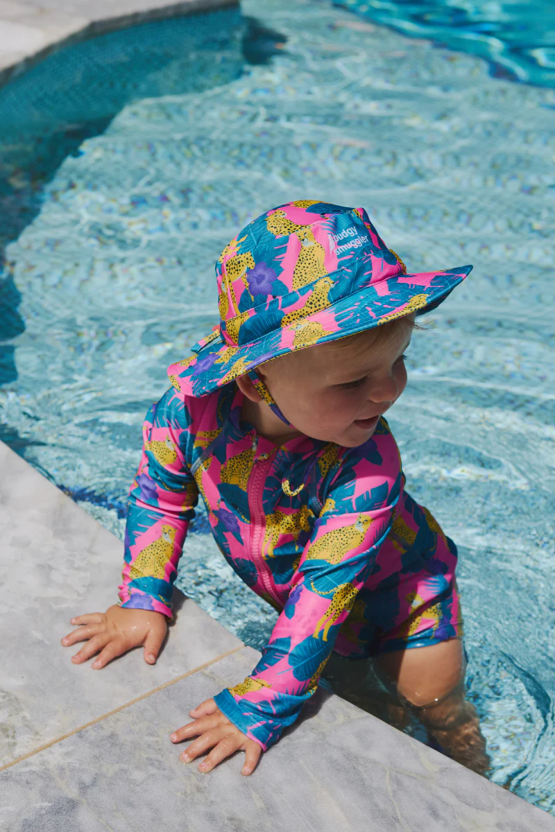 Kids Onesie Swim Bundle in Cheeky Cheetahs UPF 50+ - Image 3