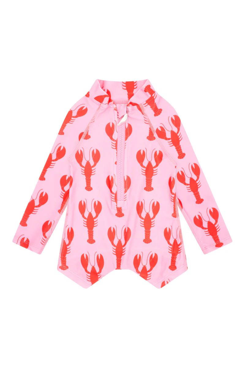Kids Onesie Swim Bundle in Lobsters UPF 50+ - Image 6