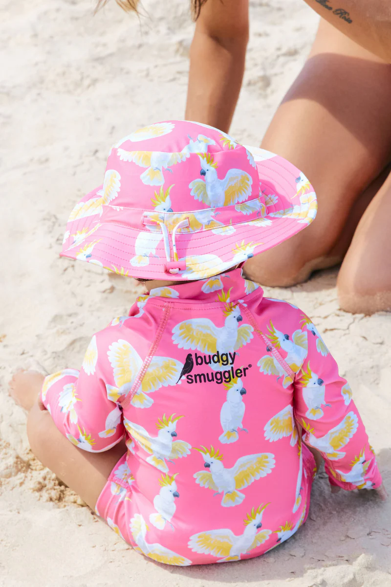 Long Sleeve Kids Onesie in Cockies UPF 50+ - Image 2