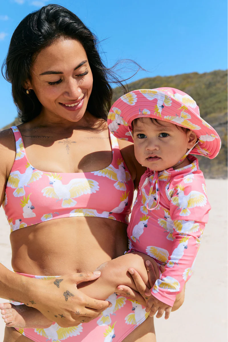 Long Sleeve Kids Onesie in Cockies UPF 50+ - Image 4