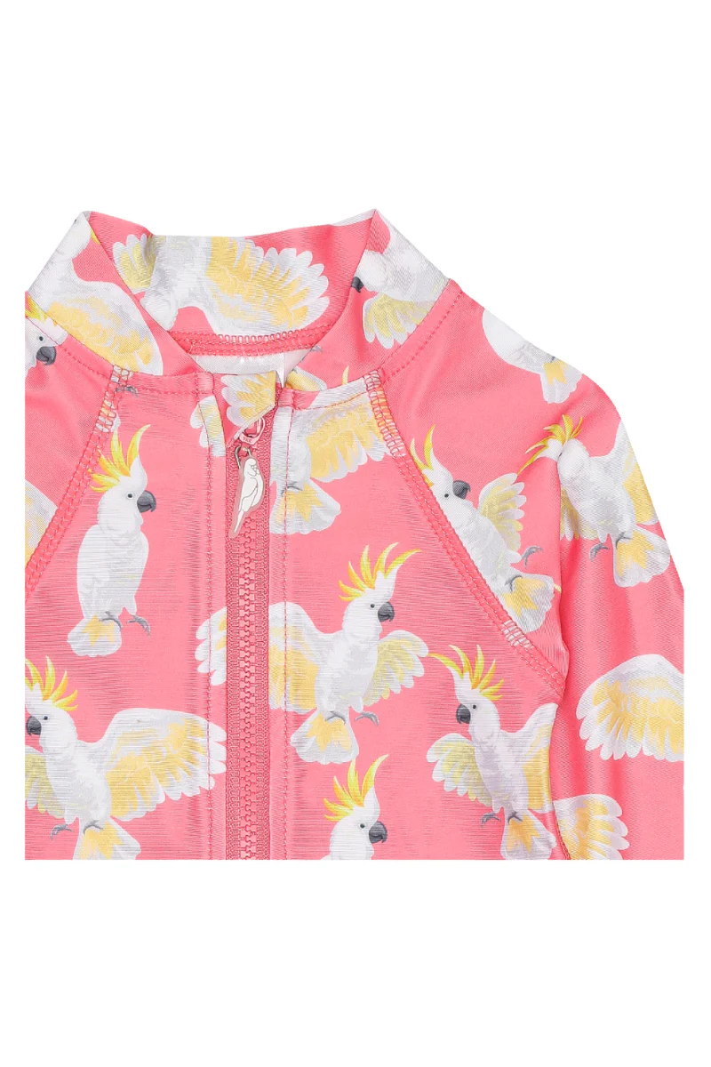 Long Sleeve Kids Onesie in Cockies UPF 50+ - Image 7