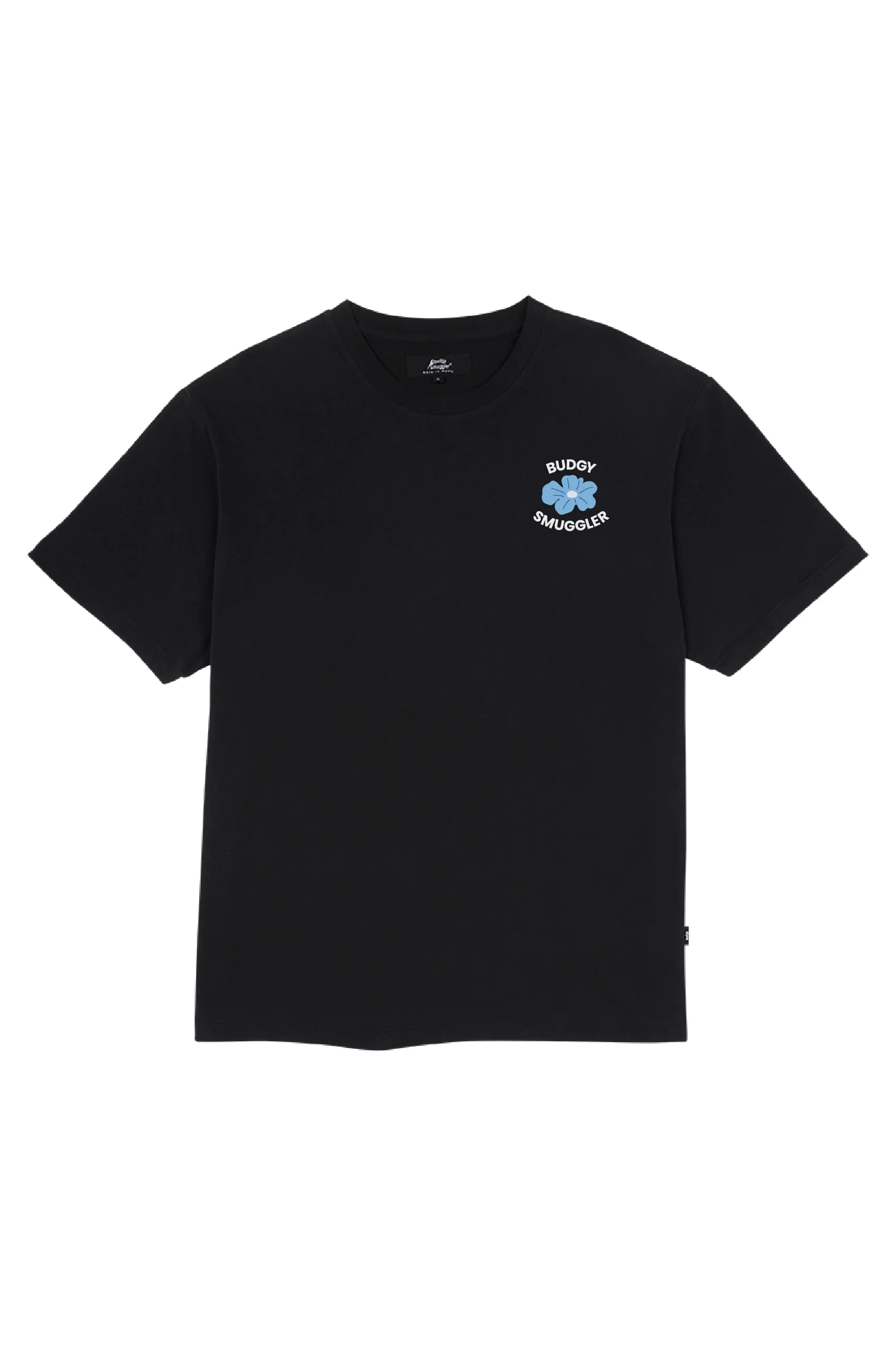 Lightweight Black Tee with Flowers - Image 3