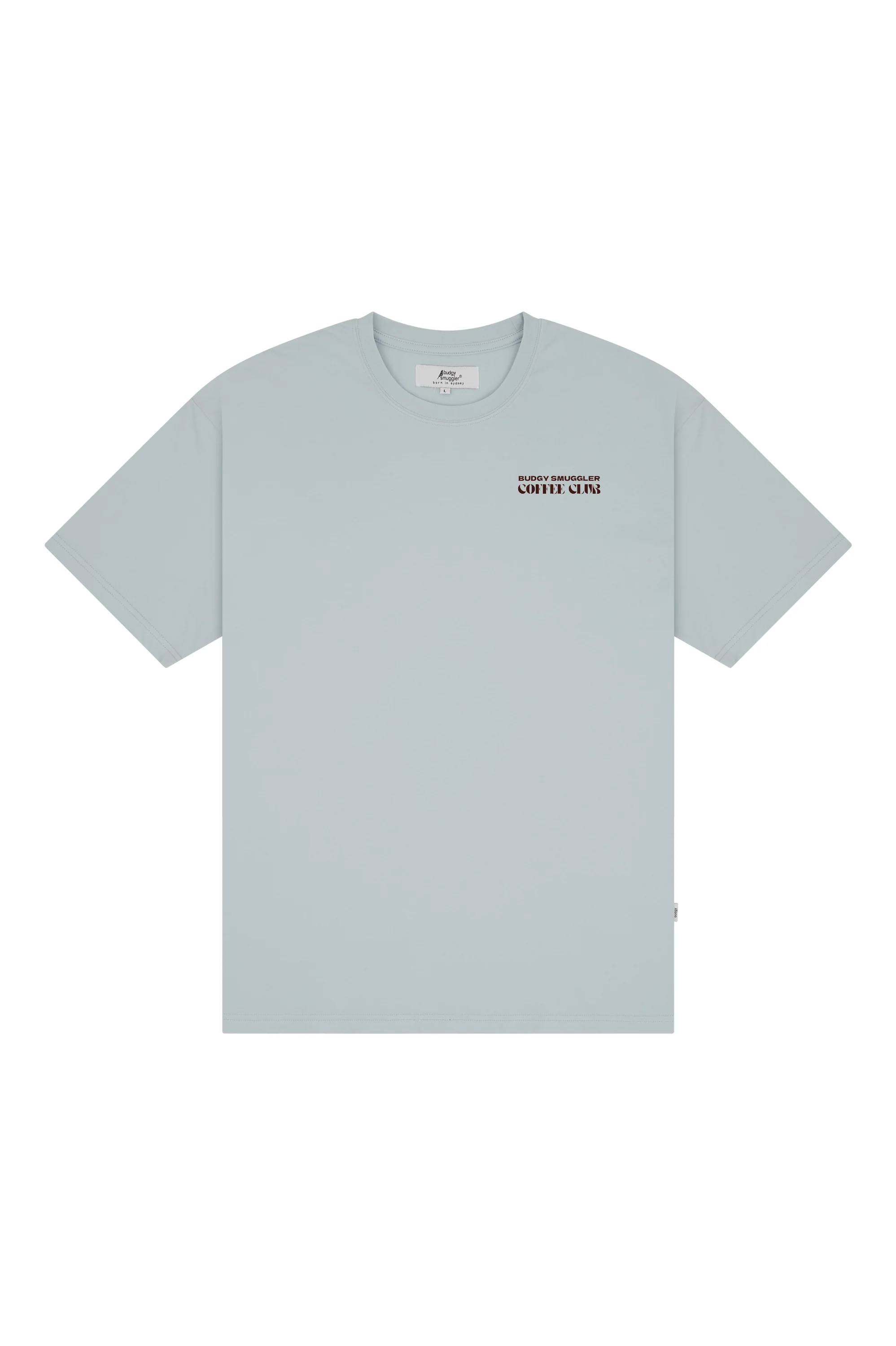Lightweight Light Blue Tee with Coffee Club - Image 6