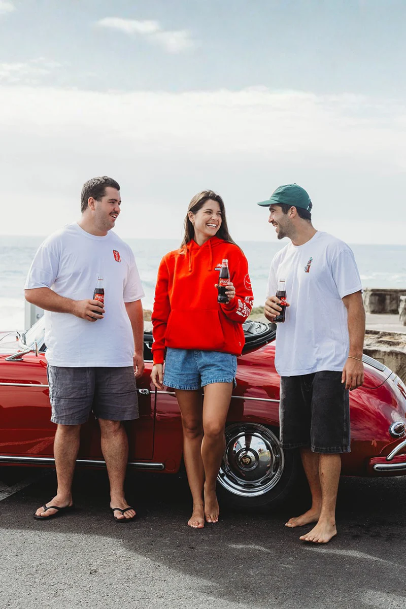 Lightweight White Tee in Coke Koala - Image 5