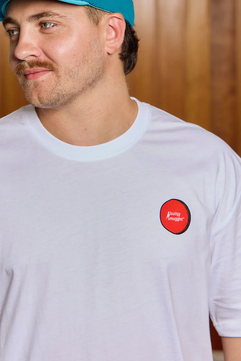 Lightweight White Tee with Crickets Balls - Image 3