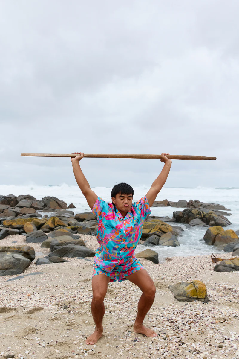 Men's Pyjama Set in Techno Parrots - Image 11