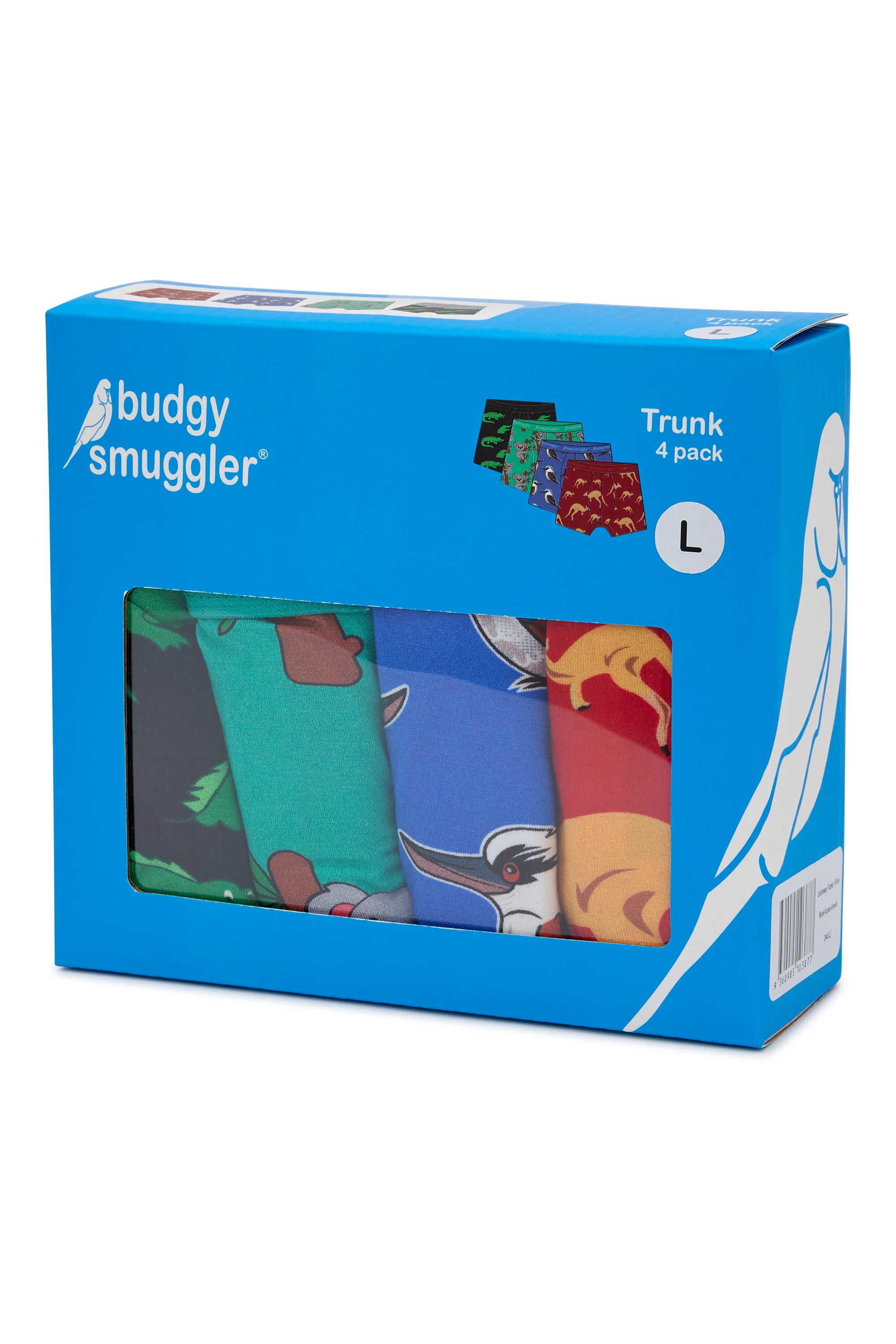 Men's Underwear Trunks 4 Pack in Aussie Animals - Image 4