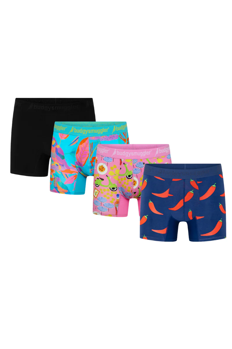Men's Underwear Trunks 4 Pack in Spring Fling - Image 2
