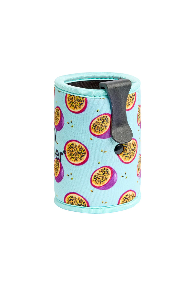 Stubby Holder in Passion Fruit with Clip - Image 2