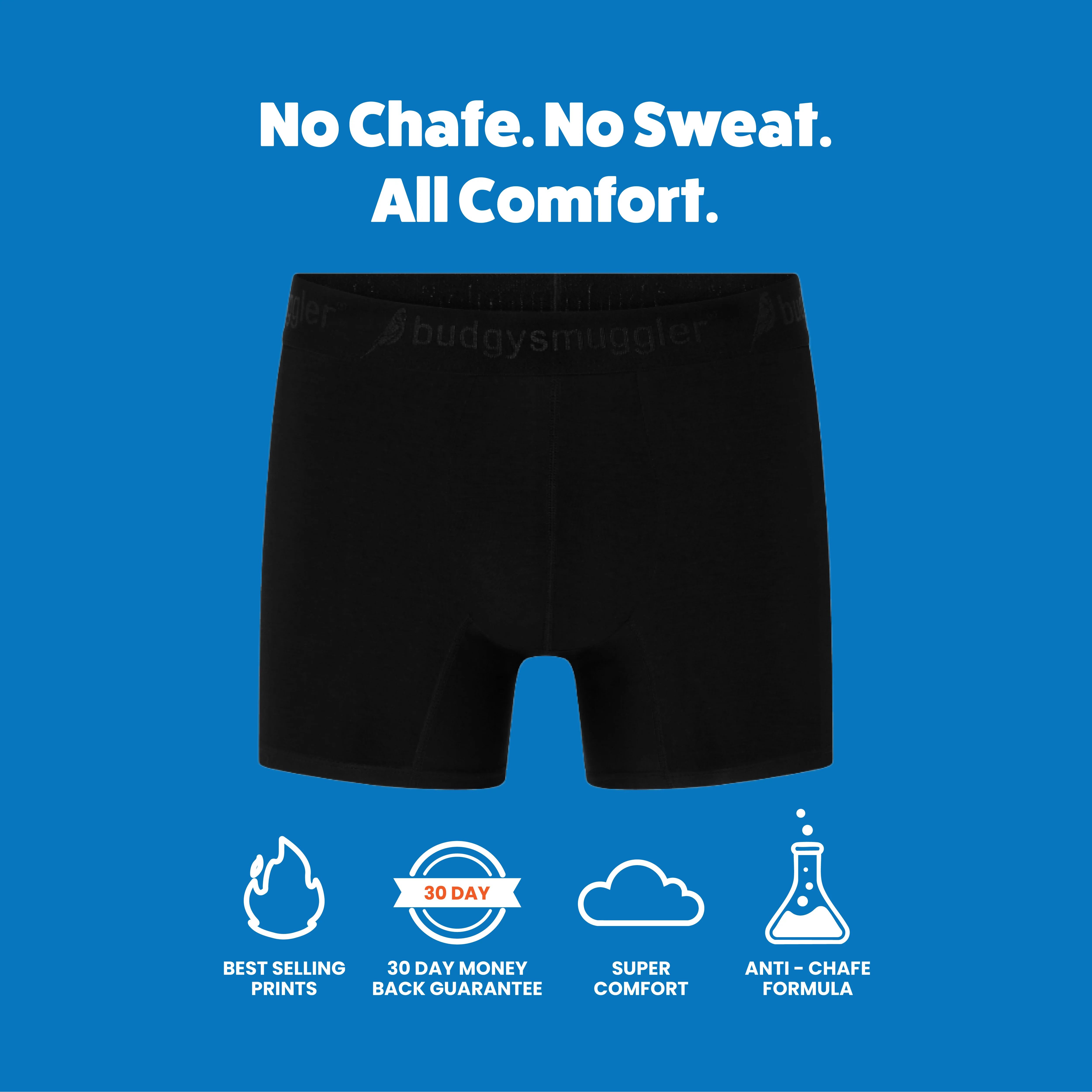 Men's Underwear Trunks in Black - Image 3