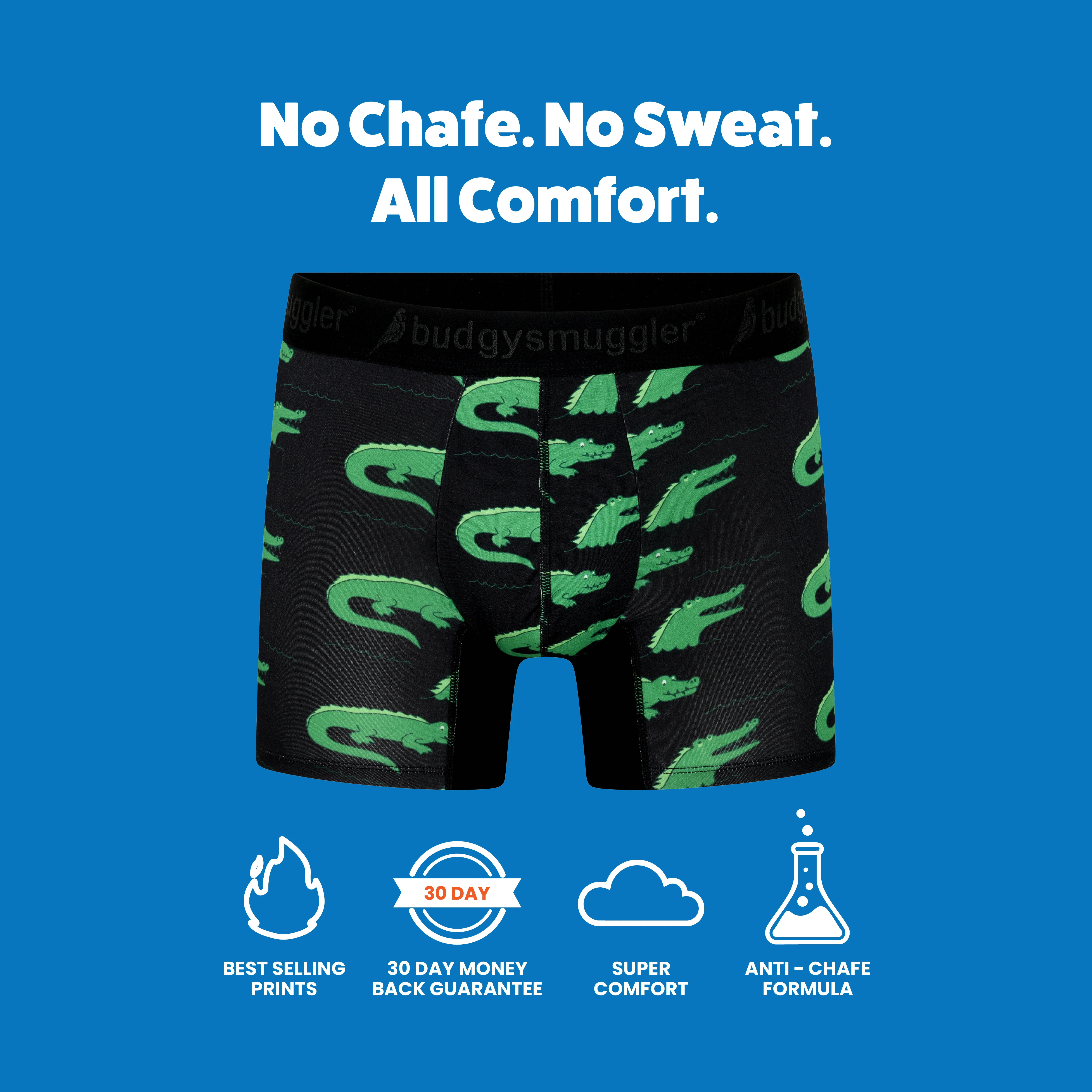 Men's Underwear Trunks in Black Crocs - Image 3