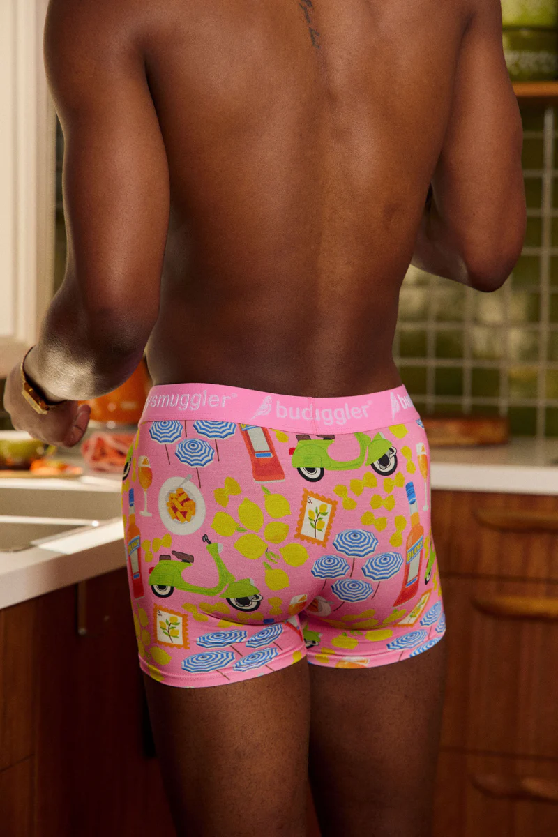 Men's Underwear Trunks in Pink Amalfi - Image 2