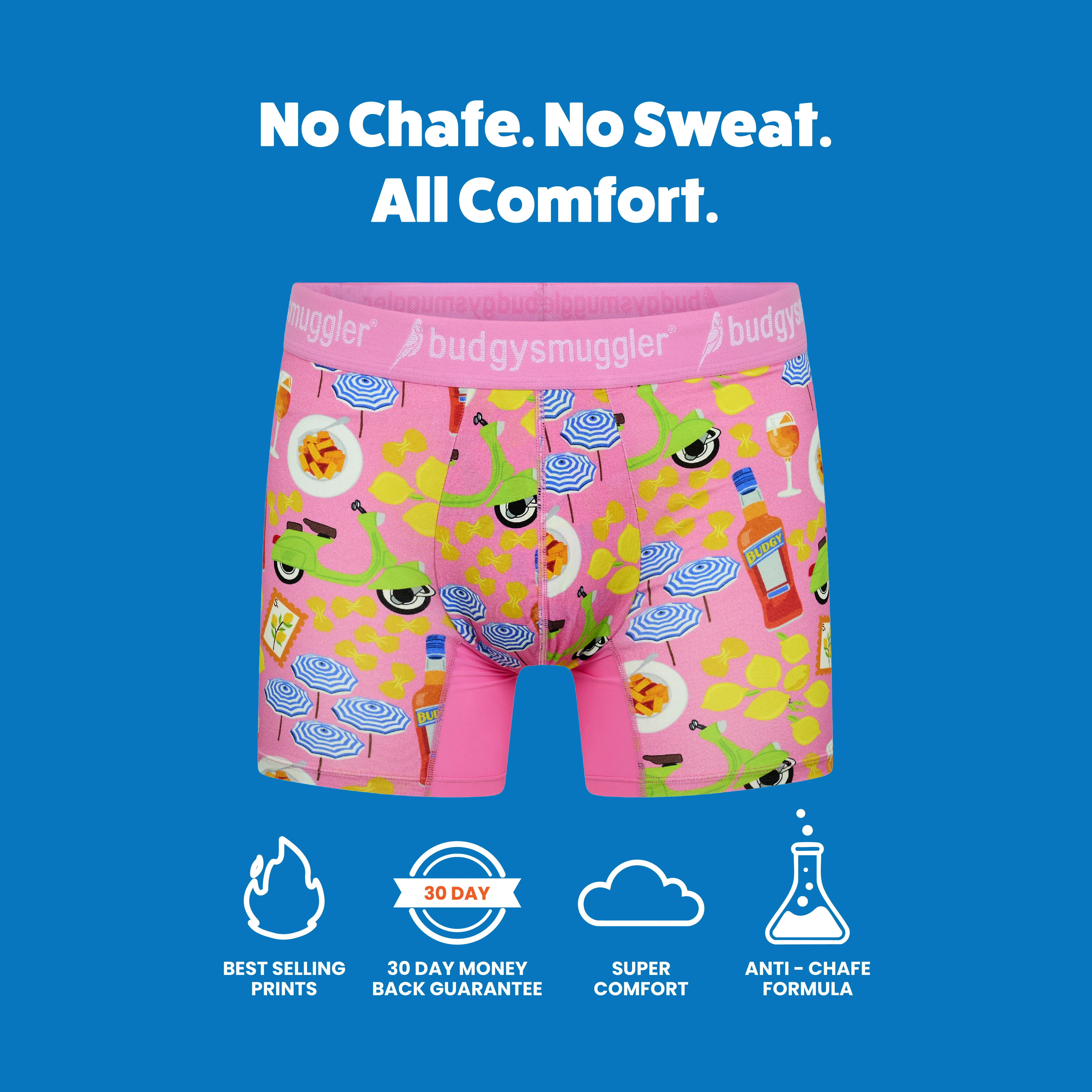 Men's Underwear Trunks in Pink Amalfi - Image 3