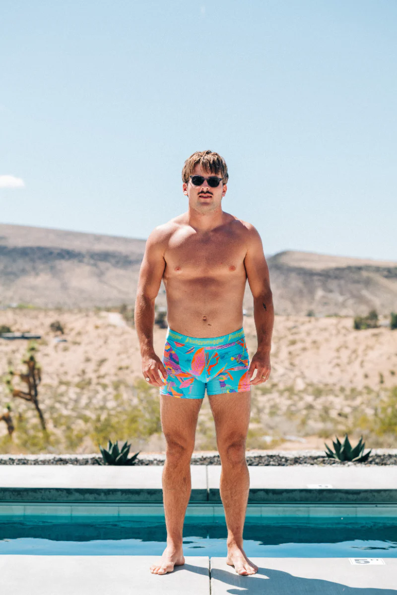 Men's Underwear Trunks in Techno Parrots - Image 4