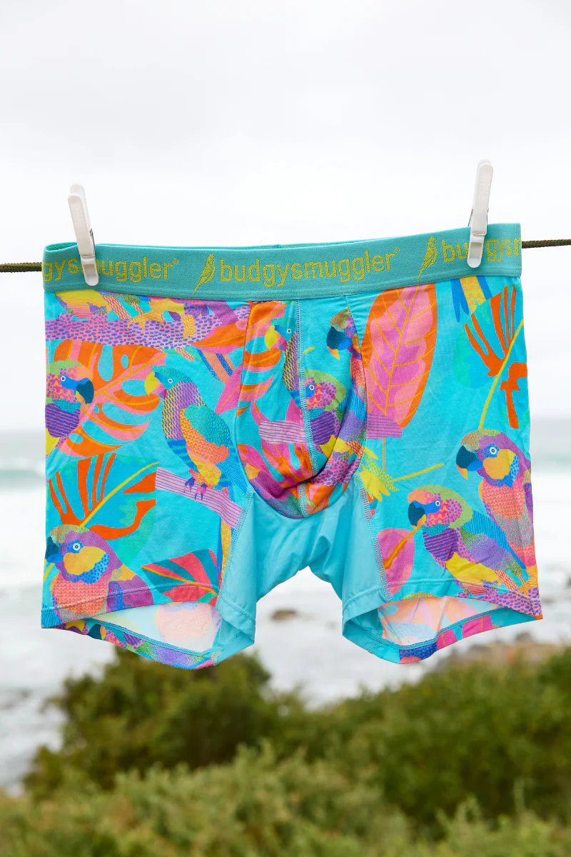 Men's Underwear Trunks in Techno Parrots - Image 5