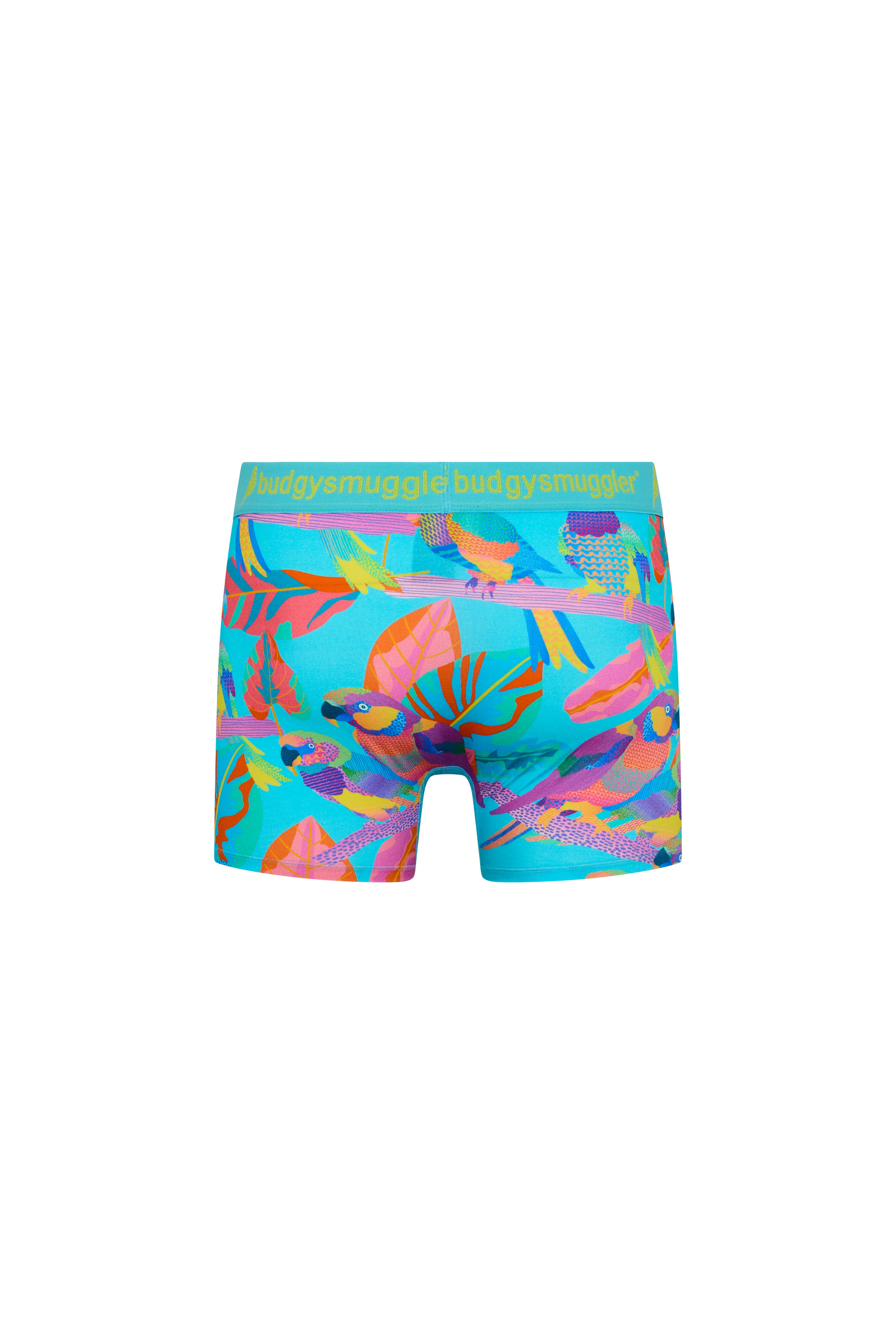 Men's Underwear Trunks in Techno Parrots - Image 6