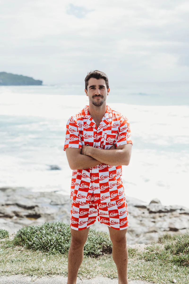 Pyjama Bottoms in Coke Squares - Image 3