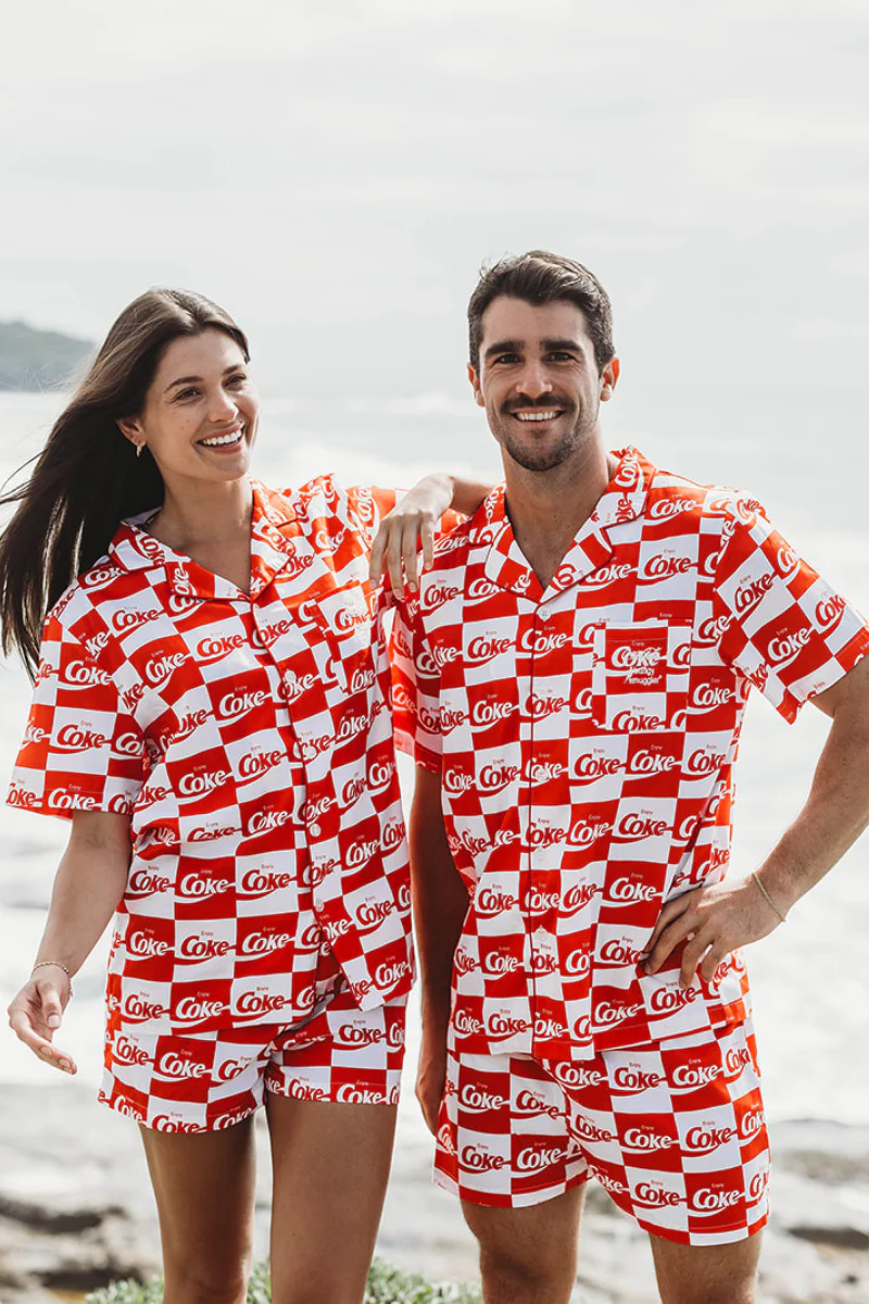 Pyjama Bottoms in Coke Squares - Image 4