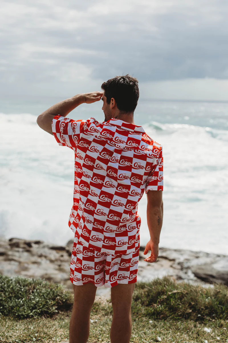 Pyjama Bottoms in Coke Squares - Image 5