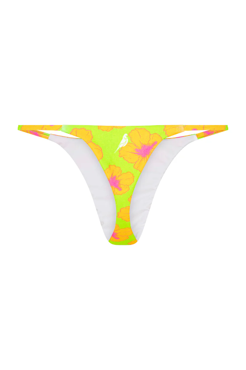 Reef Bottoms In Orange and Green Hibiscus - Image 3