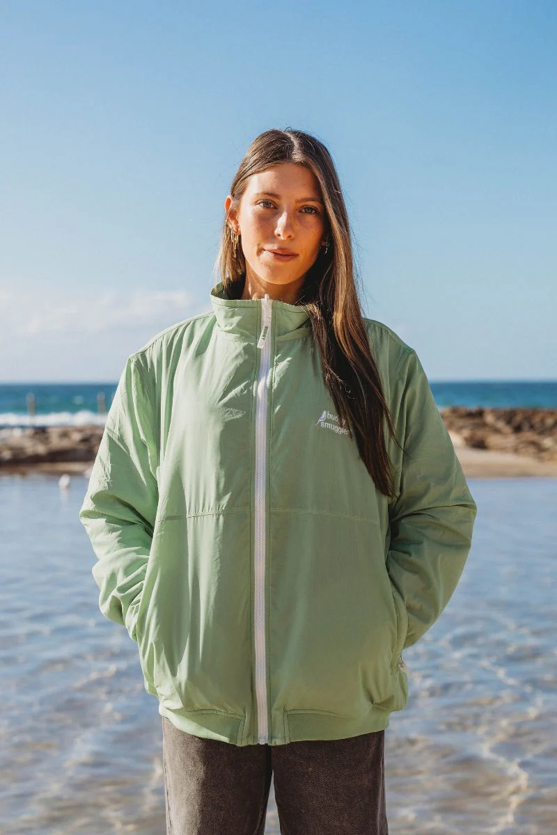 Reversible Fleece In Green - Image 3