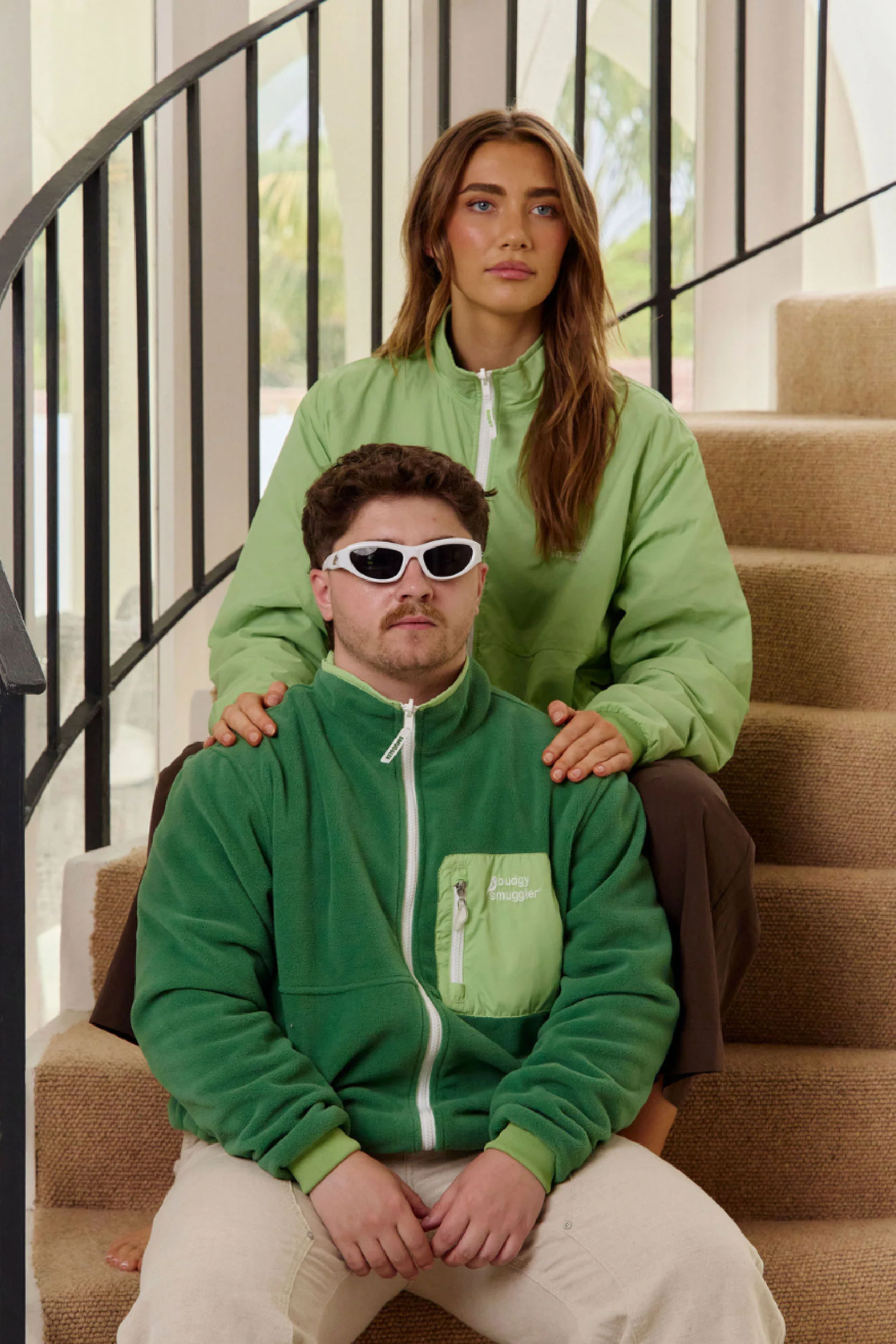Reversible Fleece In Green - Image 6