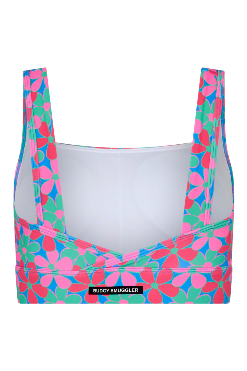 Sports Bra 2.0 in Fluro Flowers 2.0 - Image 4