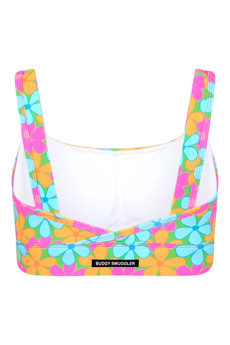 Sports Bra 2.0 in Fluro Flowers - Image 7