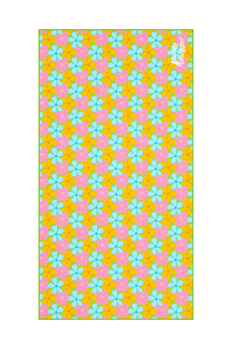 Women's One Piece and Towel Bundle in Fluro Flowers - Image 3
