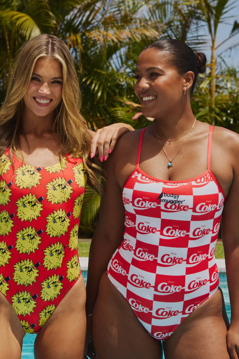 Thin Strap Racer in Coke Squares - Image 9